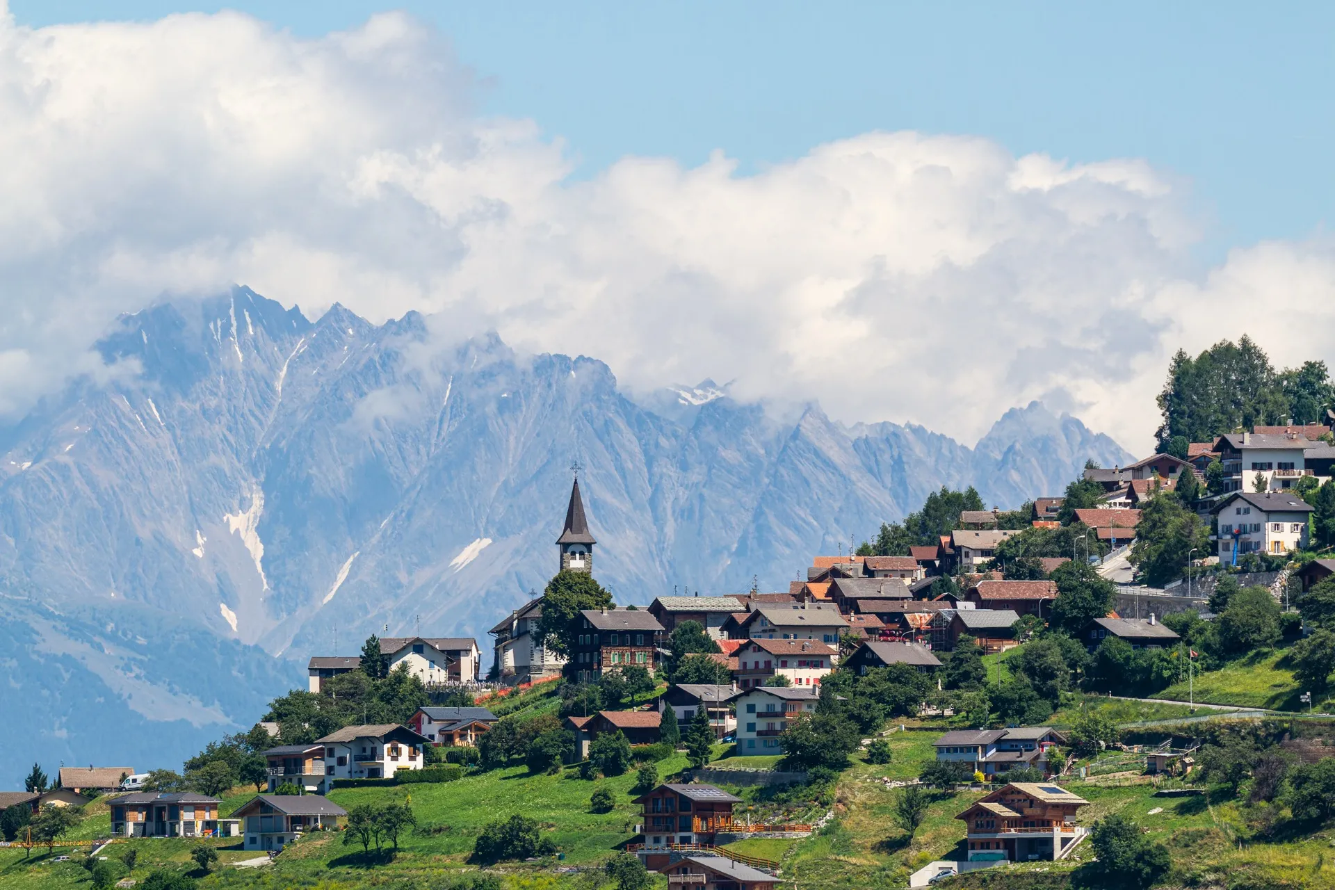 View over Veysonnaz - Switzerland