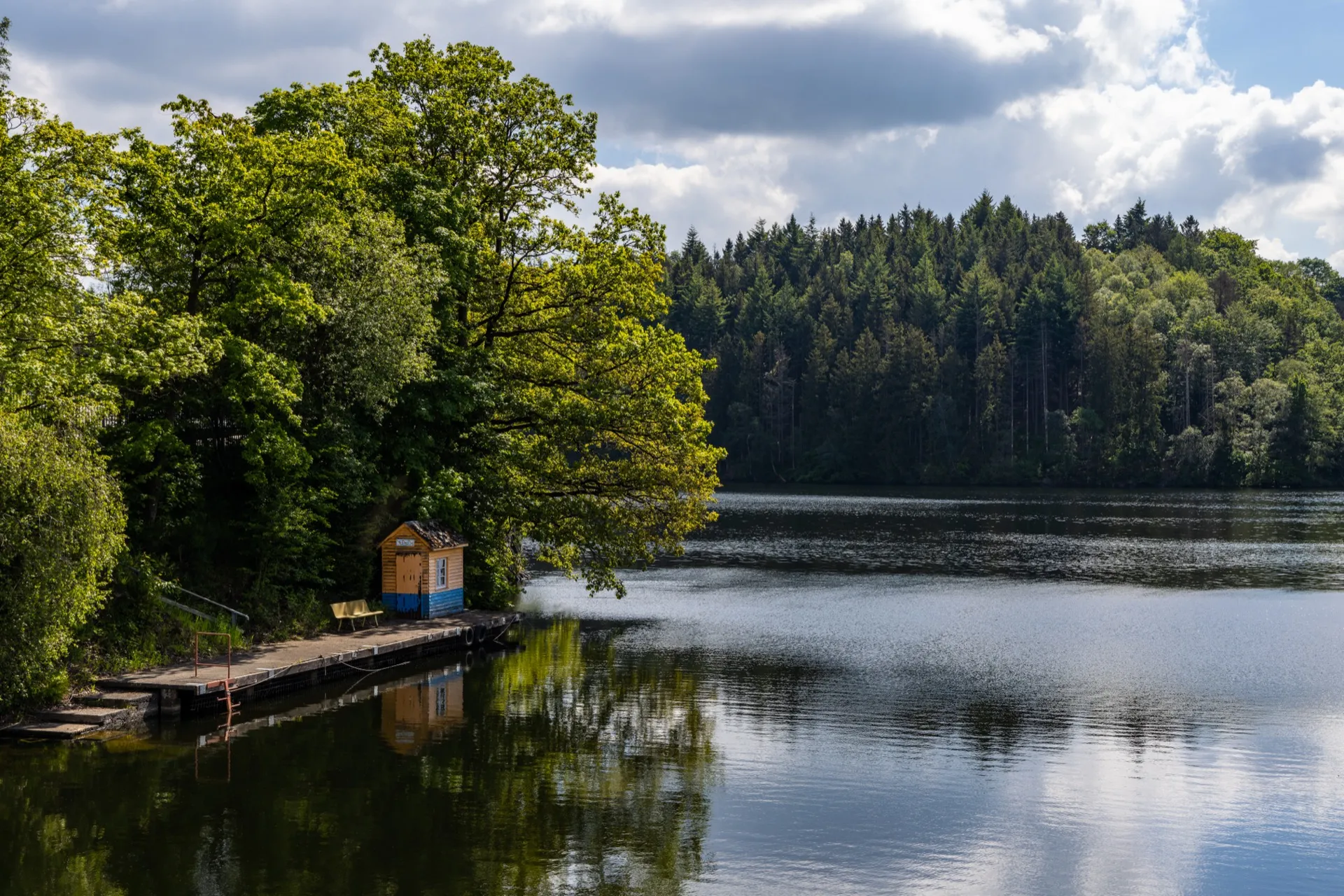 View from Barrage de Robertville - Ardennes Belgium