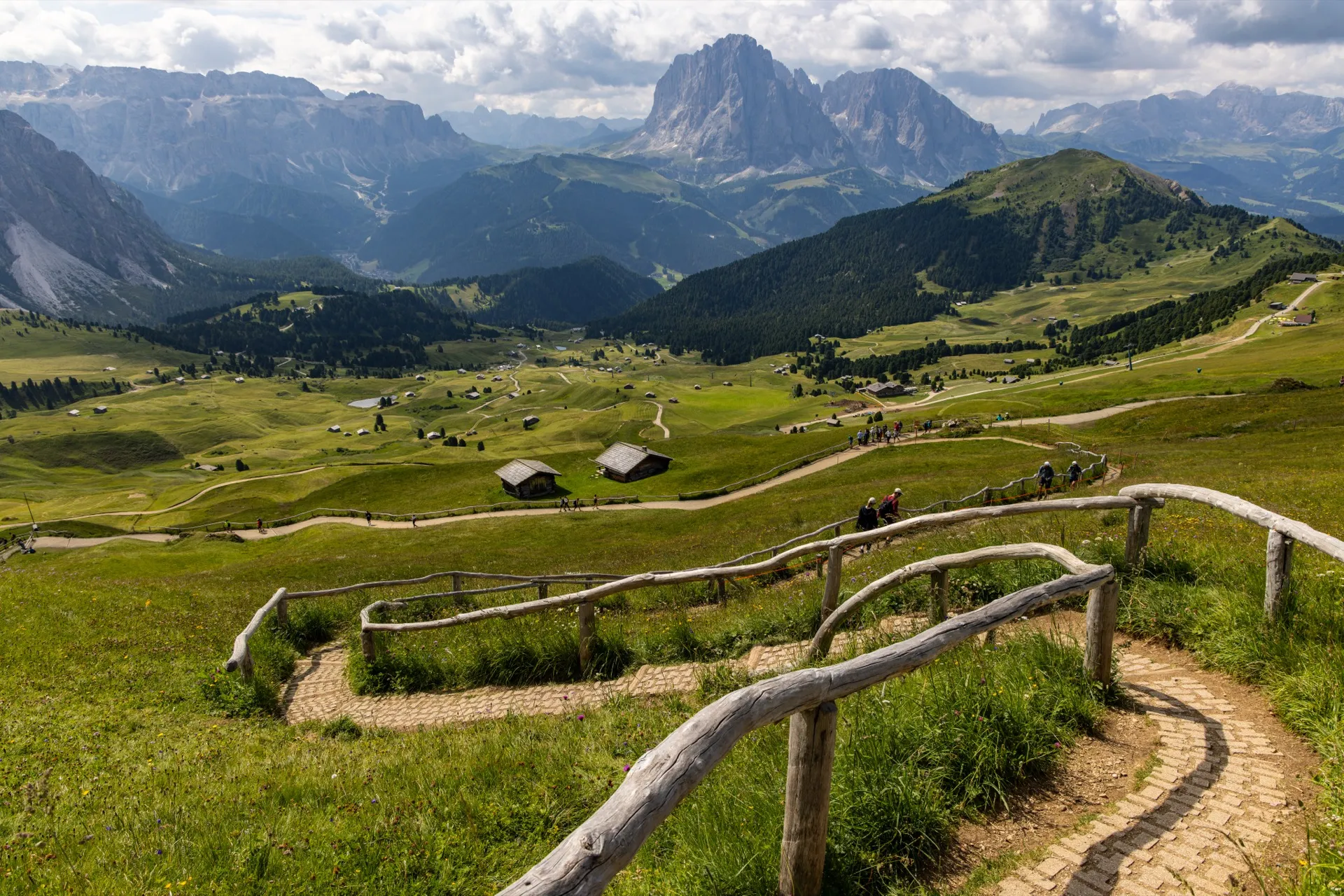 View from Seceda - Dolomites Italy