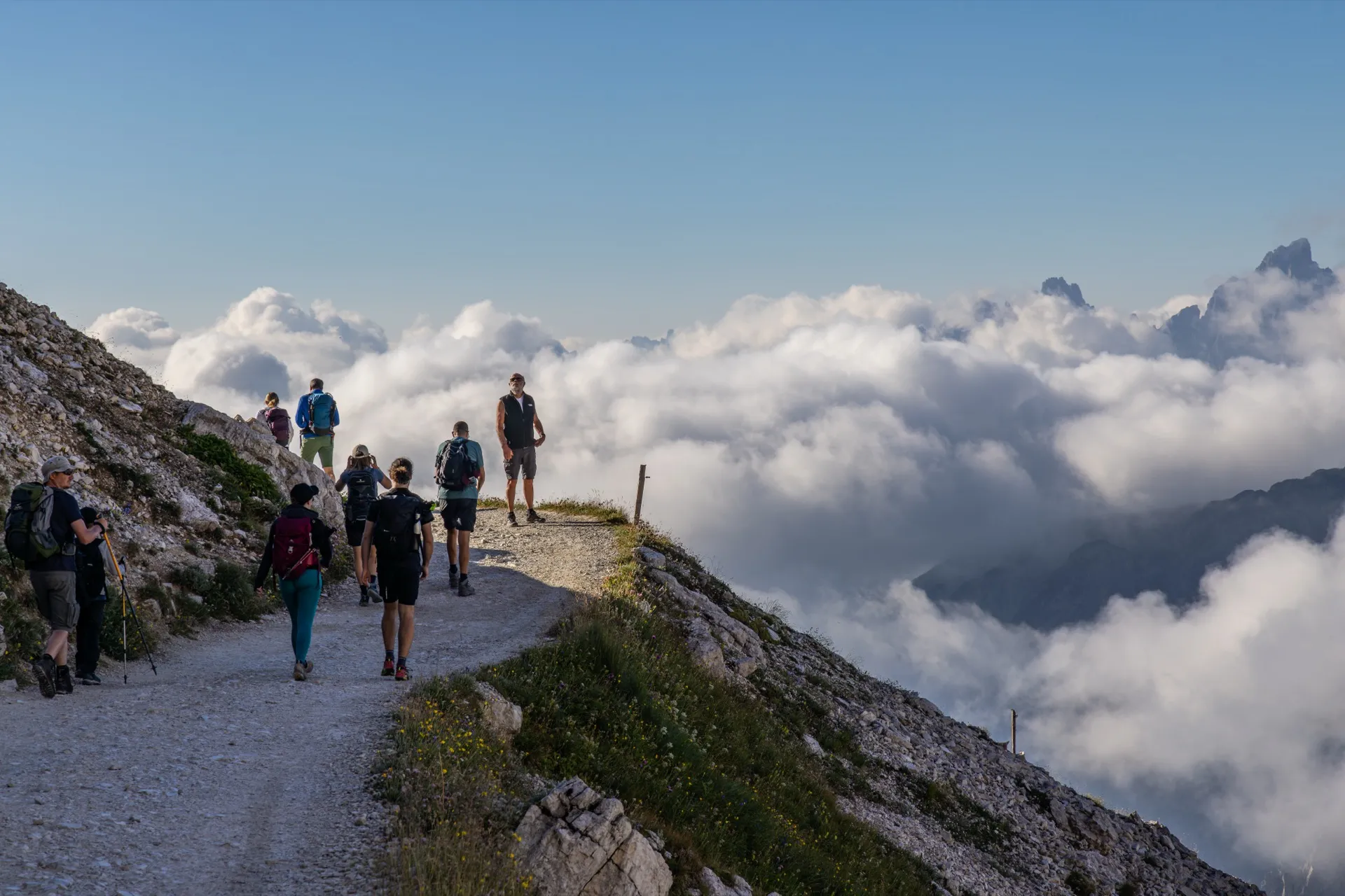 Above the clouds Tre Cima di Lavaredo - Dolomites Italy