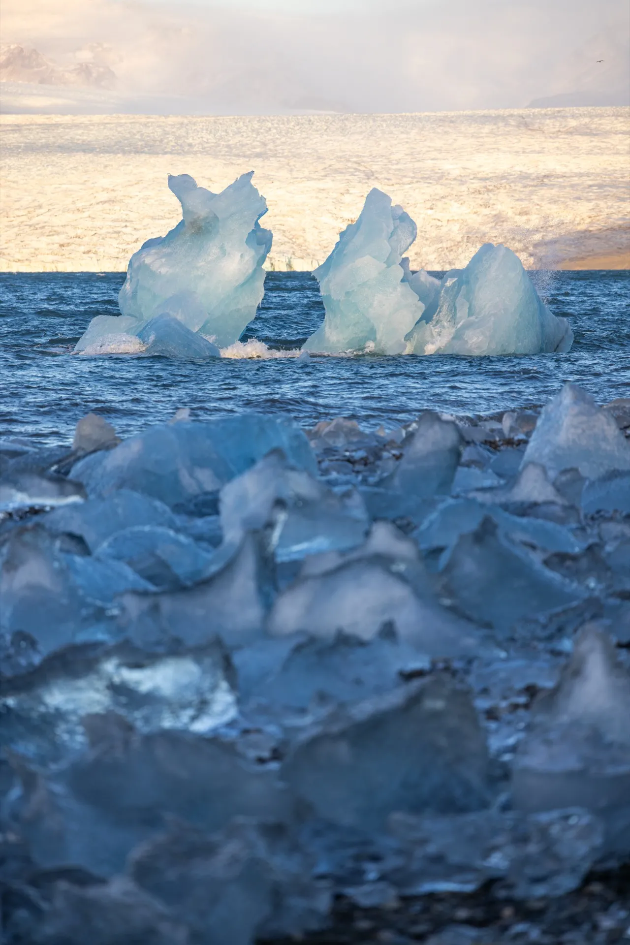 Ice blocks at Jökulsárlón - Iceland