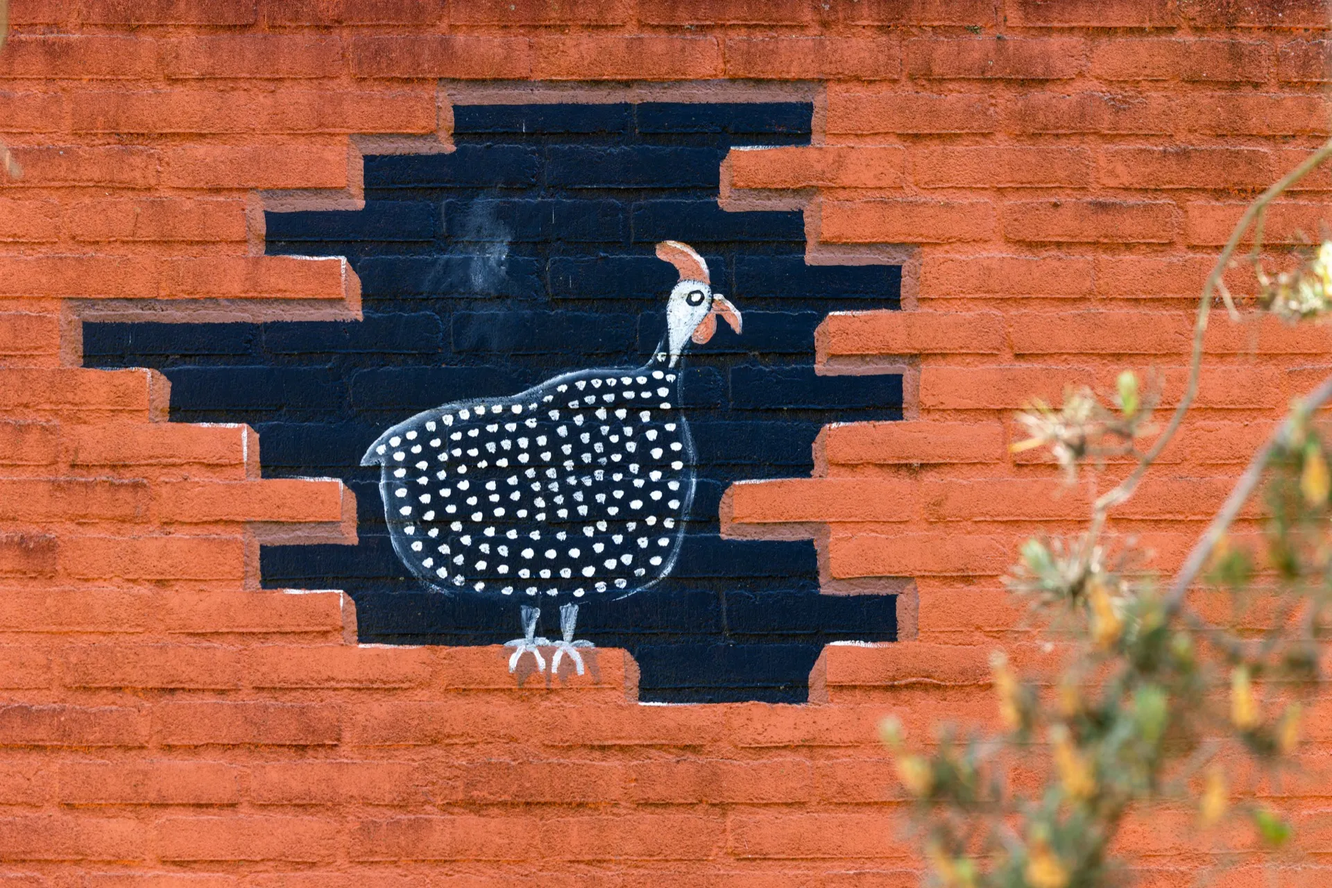 Painting of Guinea Fowls - Safaripark Beekse Bergen