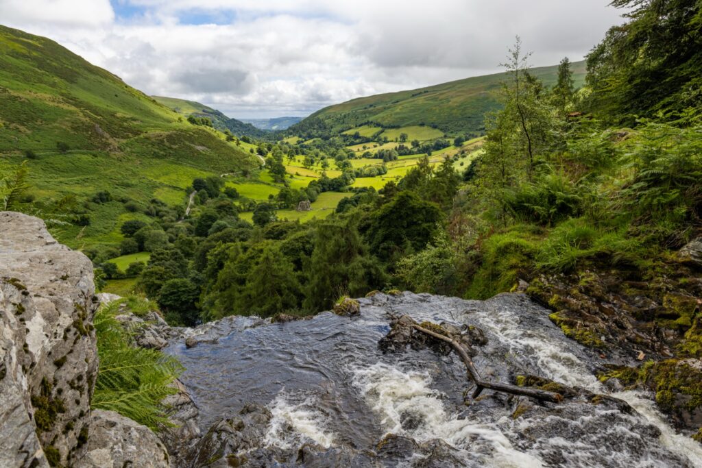 On top of Pistyll Rhaeadr Waterfall - Snowdonia Wales
