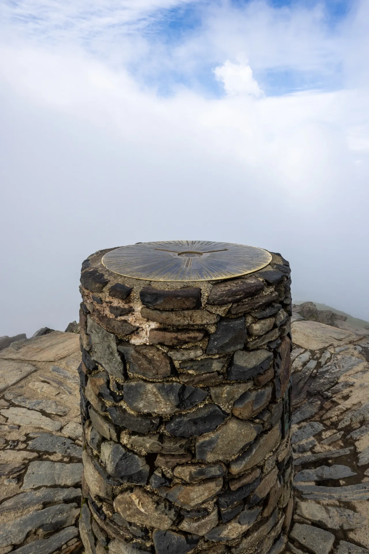 In the clouds on Snowdon - Snowdonia Wales